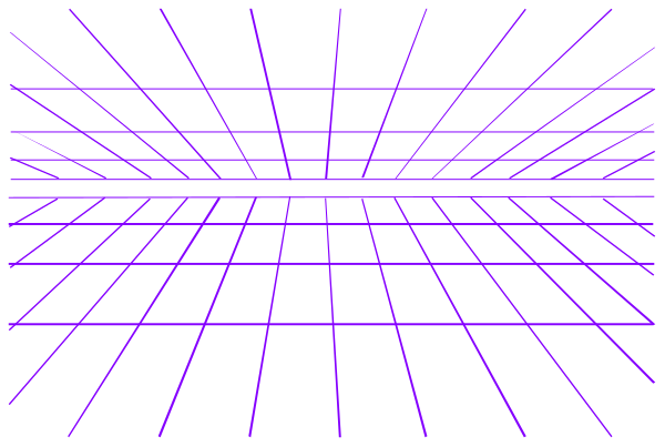 The image shows a purple grid pattern on black background with white lines forming squares within it.