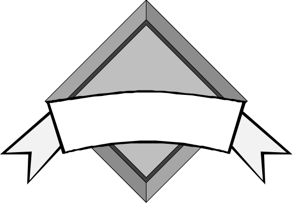 The image shows a black and white graphic of an abstract design with geometric shapes resembling a shield on top left corner and what appears to be two triangles pointing towards each other in front of it.