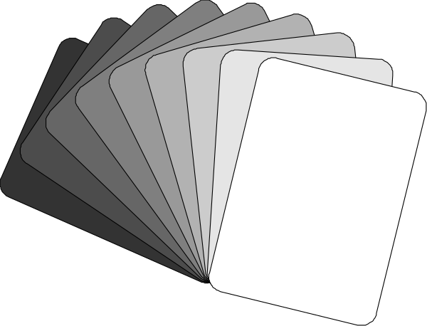 The image shows a collection of color swatches displayed on a dark background with varying shades from light to dark gray tones.