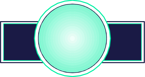 The image shows a closeup of an object with blue light emanating from it against a dark background; there is no text present in this clip-art image.
