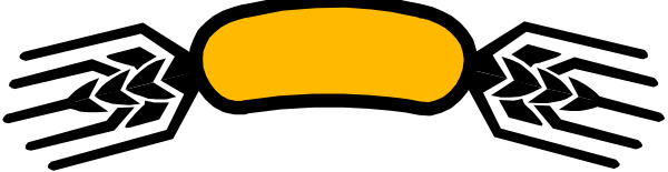 The image shows a simple black and white illustration of two overlapping circles with an oval shape between them that resembles a smiley face.