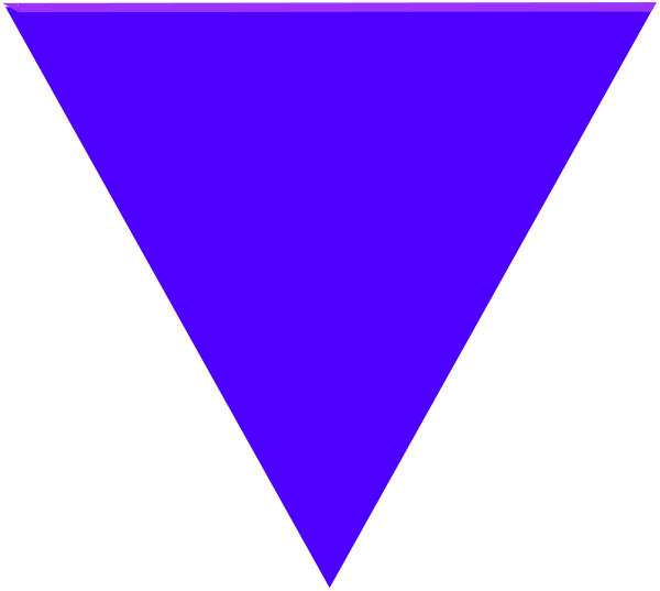 The image shows a simple geometric shape resembling an abstract representation of a pyramid with three visible sides against a dark background in shades of blue to purple.