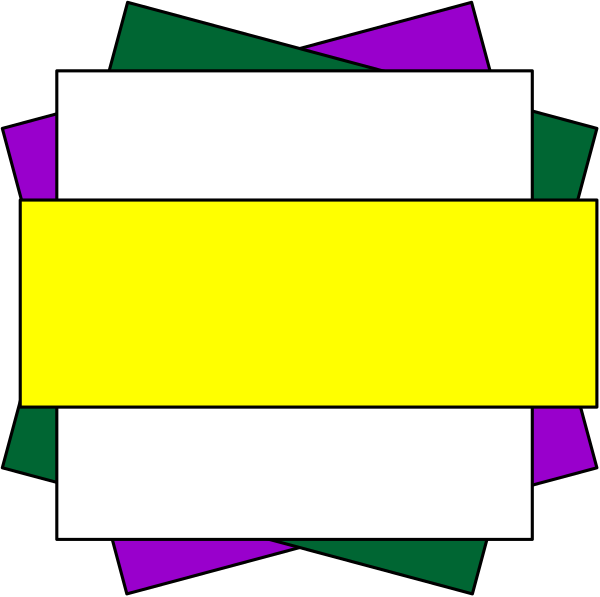 The image shows a colorful abstract design with geometric shapes including rectangles of various sizes arranged to form an irregular border around what appears to be a central yellow rectangle that is larger than its neighbors.