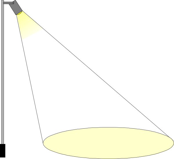 The black and white cartoon shows a lamp with its light on inside an oval shape that could be interpreted as either a window frame or another object's outline; there is no text present in this image, which focuses solely on these elements without any additional context provided by color information.