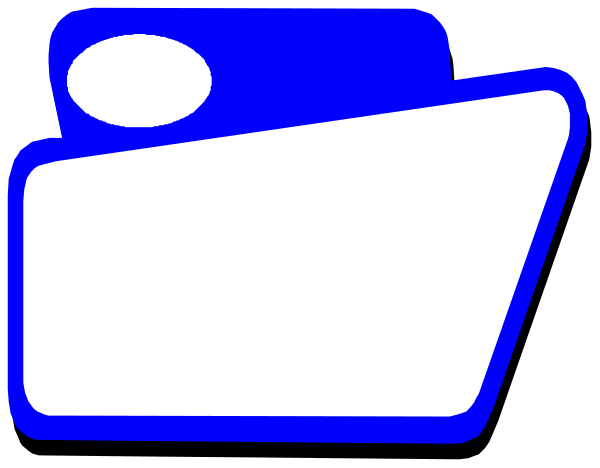 The image shows a blue icon of an envelope with white text inside it that reads "email."