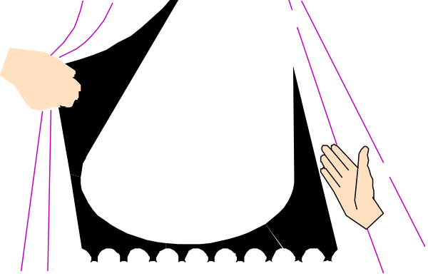 The image shows a black background with two hands reaching out towards each other from opposite sides of what appears to be an invisible barrier; one hand is on the left side while the other is on the right side.