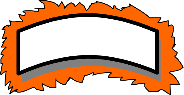 The image shows a stylized graphic of an orange flame with black outlines on top of what appears to be white background.