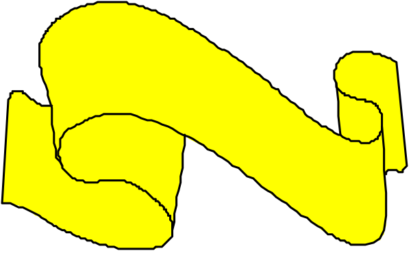 The image shows a yellow hand pointing to something with an arrow symbolizing directionality on it.