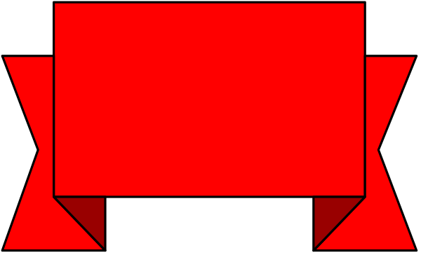 The image shows a red rectangular object with white lines forming an abstract pattern on it against a gray background.