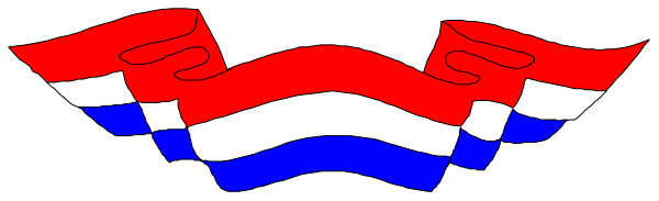 The flag of Ukraine with a wavy pattern on it against a gray background.