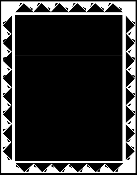The image shows a black and white striped pattern with no distinguishable content within it.