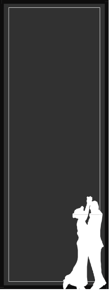 The image shows a black silhouette of an upright person standing against a light background with no additional details provided about their appearance or surroundings.