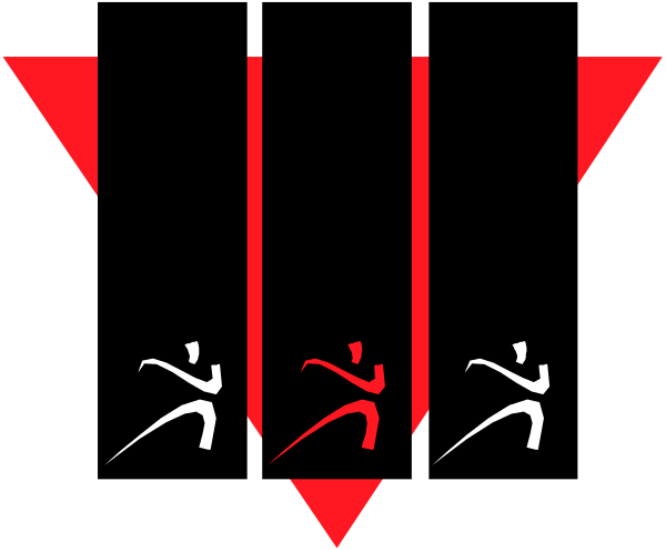 The image shows a black and white graphic with red text that reads "VIRUS" at an angle across it; there is also what appears to be a stylized representation of a person's face in profile, facing right, within this design.