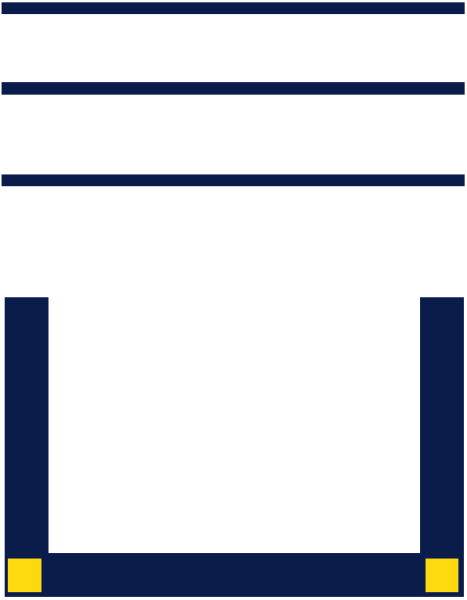 The image shows a black and white pixelated representation of an abstract structure with geometric shapes resembling architectural elements such as columns and beams against a dark background.