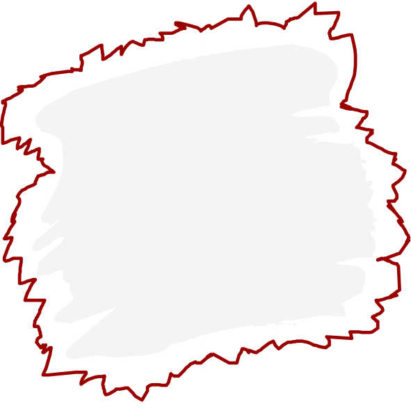 The image shows a black and white illustration of two overlapping rectangles with red lines connecting them to form an abstract shape resembling a map or chart on top of each other against a plain background.
