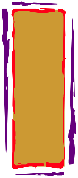 The image shows a blurry vertical object with red stripes on top of it against an indistinct background that appears to be purple in color at one point.