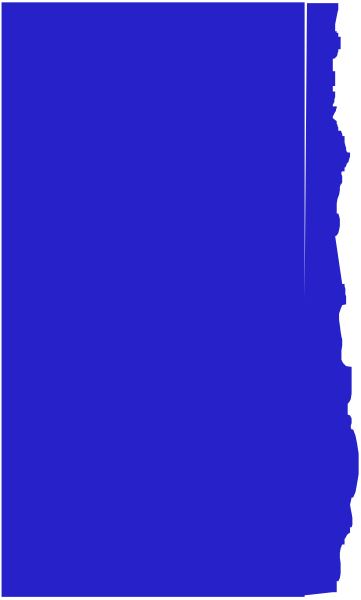 The image shows a blue vertical bar with horizontal stripes on either side against a gray background.