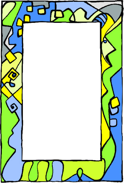 The image shows a smartphone with an abstract design on its screen displaying various shapes and patterns against different backgrounds.