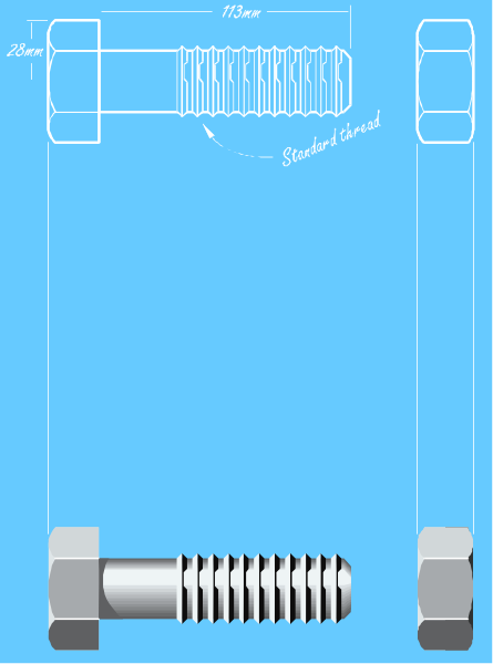 The image shows a blueprint of an object with measurements labeled on it against a white background; there is no text present in this clip-art illustration.