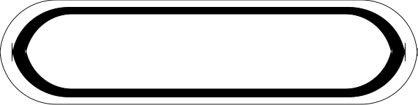 The image shows a simple black and white line drawing of two parallel lines with an arrow pointing between them on top right side.