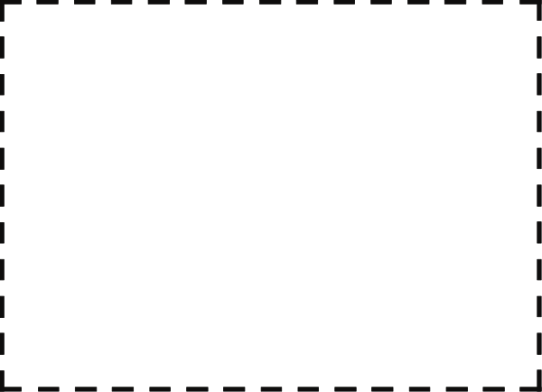 The image shows a simple black and white pixelated representation of an object with two rectangles connected by lines on either side against a grey background.