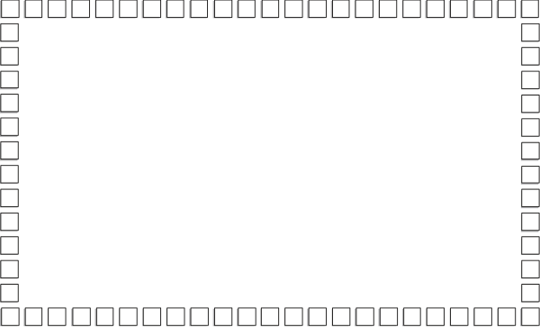 The image shows a black and white pixelated representation of an interior space with walls made up of small squares forming rectangles that create lines across the room; there is no visible text within this clip-art depiction, which focuses on geometric shapes rather than detailed objects or actions.