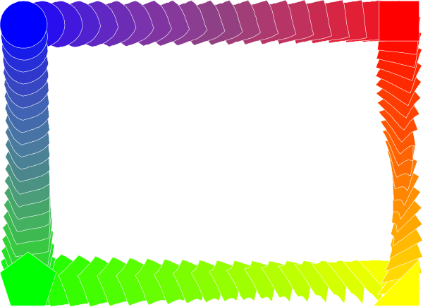 The image shows a colorful abstract representation of an optical illusion with multiple lines converging towards what appears to be a vanishing point in black space at bottom center.