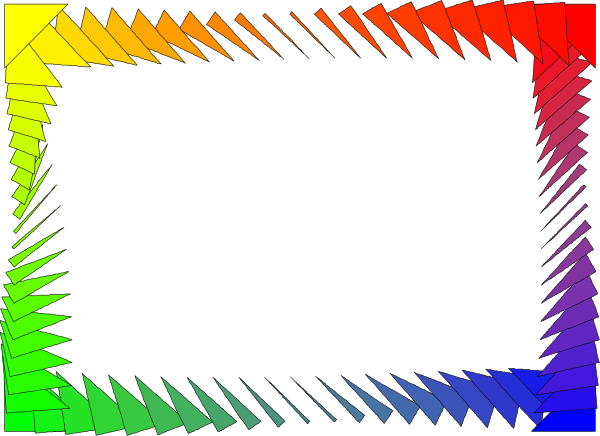 The image shows a colorful abstract pattern with geometric shapes resembling an optical illusion of depth within two-dimensional space.