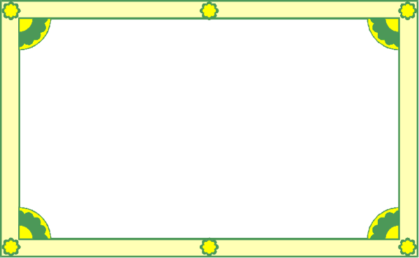 The image shows a simple floor plan of an interior space with walls outlined by green lines and white spaces representing different areas within it; there is no text present in this clip-art illustration.