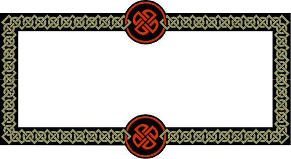 The image shows a blackboard with white chalk writing on it that includes two red crosses at either end of an intricate design resembling Celtic knots in between them; there is no text present, and only one small portion of what appears to be a person's hand or arm can be seen near the bottom right corner.