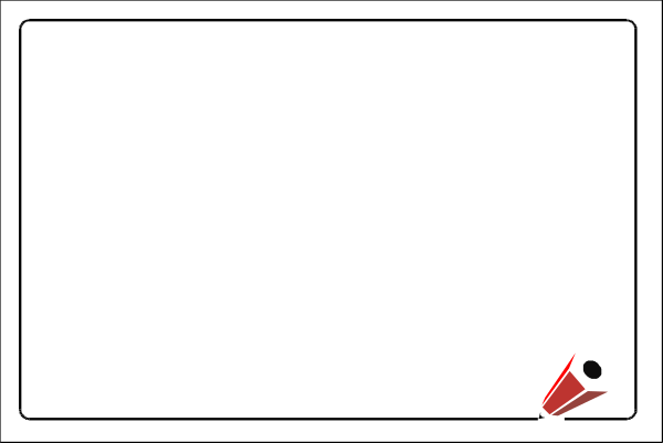 The image shows a simple line drawing of an open refrigerator with its door wide apart inside what appears to be a kitchen environment.