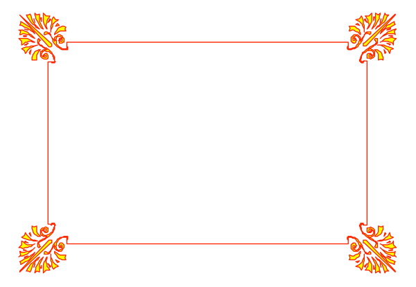 The image shows a simple black rectangle with red borders on either side of it against a gray background.