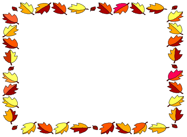 The image shows a black square with colorful leaves arranged around it to form an intricate border pattern.