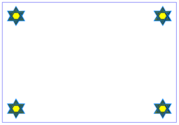 The image shows a simple blue floor plan of an interior space with white lines indicating walls and furniture placement, including what appears to be two beds on either side at opposite ends of the room.