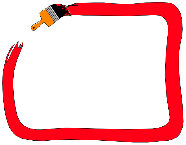 The image shows a red squiggly line on black background with two white dots at each end of it.