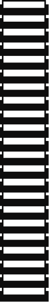 The image shows a vertical column of black rectangles with white borders against a gray background.