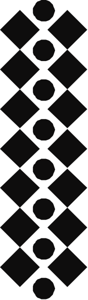 The image shows a black and white pattern with no discernible content to identify.