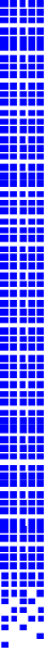 The image shows a gray background with blue squares of varying sizes scattered across it.