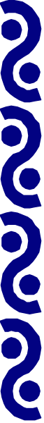 The image shows a gray background with two blue lines that have swirling patterns on them running parallel to each other from left to right across the frame.
