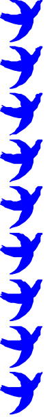 The image shows a blue vertical stripe on an otherwise gray background with no other discernible content to provide details about.