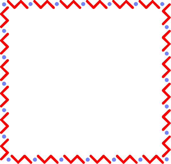 The image shows a red square with white dots forming an intricate pattern inside it against a black background.