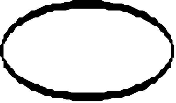 The image shows a simple black and white cartoon of two speech bubbles with text inside them against an unadorned background.