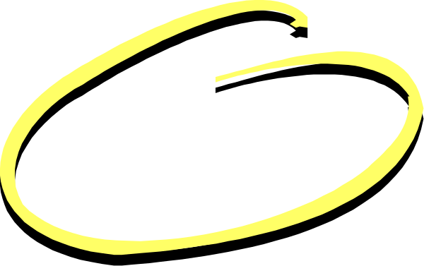 The image shows a simple black and white line drawing of two circles with arcs connecting them to form an abstract representation that could be interpreted as either eyes looking at each other or perhaps some sort of stylized object, set against a plain background without any additional context provided by coloring or shading.