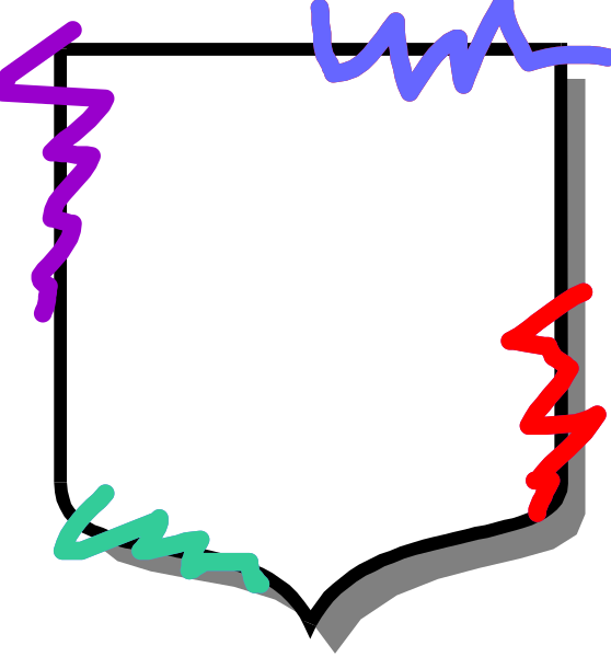 The image shows a blank white sign with colorful lines radiating from it to represent different directions of travel on an open road map.