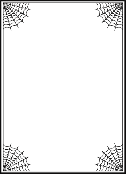 The image shows a black square with white spider webs on it against an indistinct background that appears to be darker than the web pattern itself.