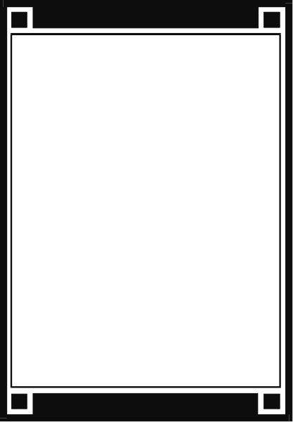 The image shows a black rectangle with rounded corners on top of another darker rectangular background within what appears to be an enclosed space outlined by thin lines in shades of gray.