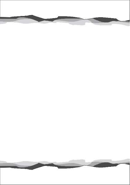 The image shows a black square with white lines creating an abstract design within it against a gray background.
