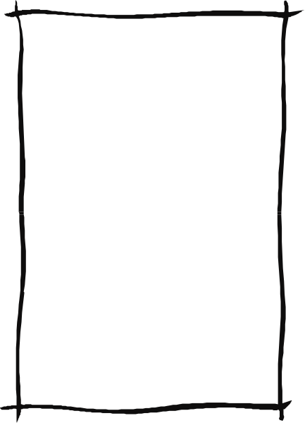 The image shows a black square with white lines forming an abstract pattern on it against a gray background.