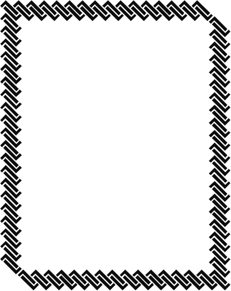 The image shows a black square with white lines forming an abstract design within it on what appears to be a gray background.