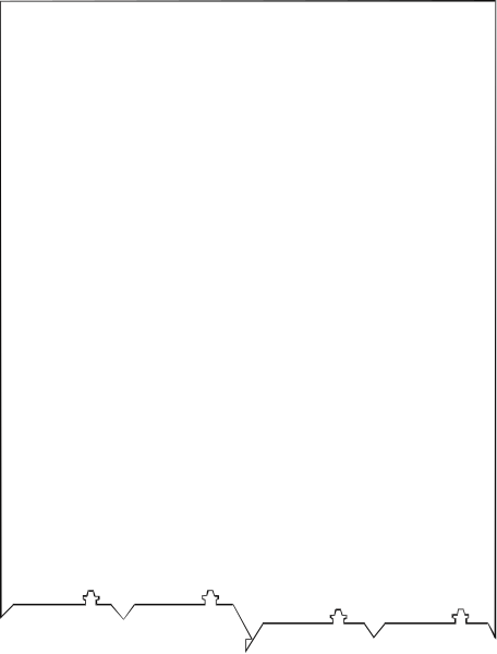 The image shows a simple black and white silhouette of an open book with blank pages inside it against a plain background.